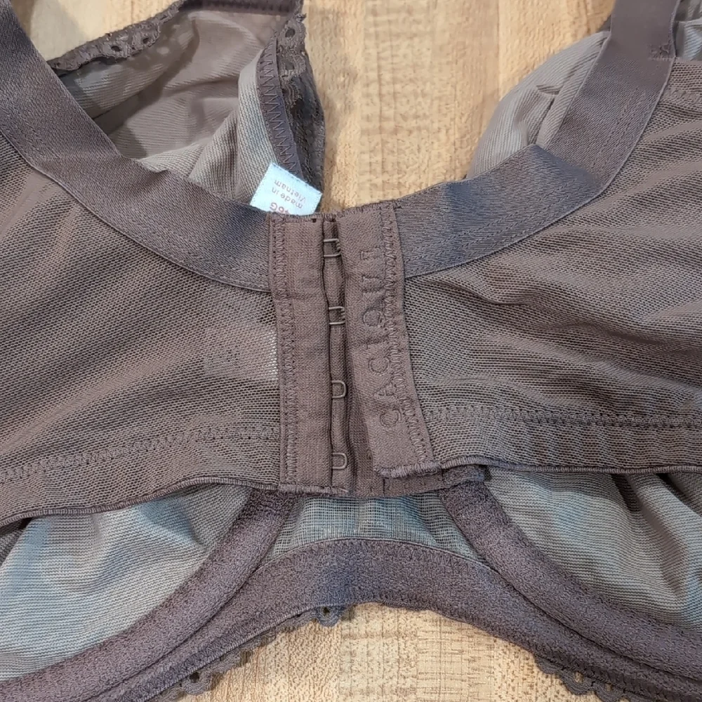 Cacique Lace Underwire Bra - Brown - Picture 4 of 7